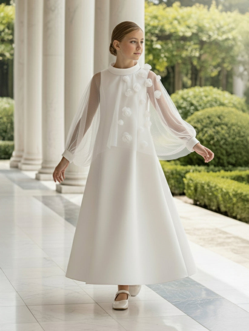 DRESS & Fleur Girls Occasion Dress in Ivory | QHAUK - QHA UK