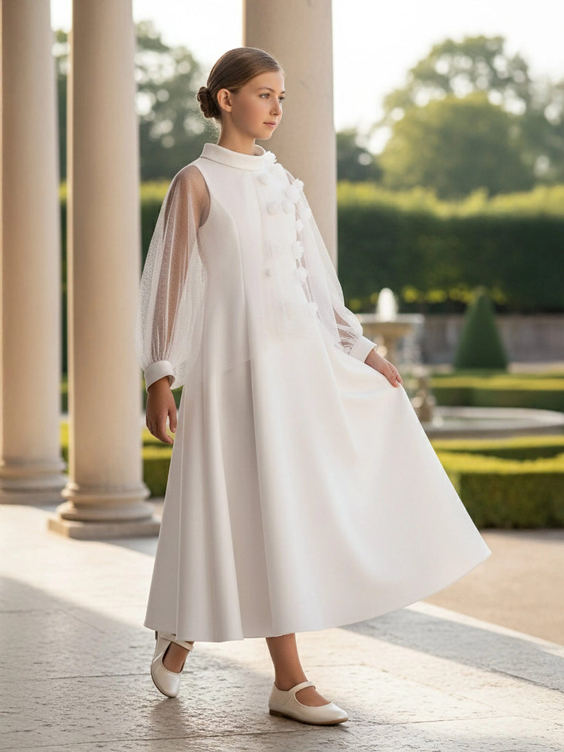 DRESS & Fleur Girls Occasion Dress in Ivory | QHAUK - QHA UK