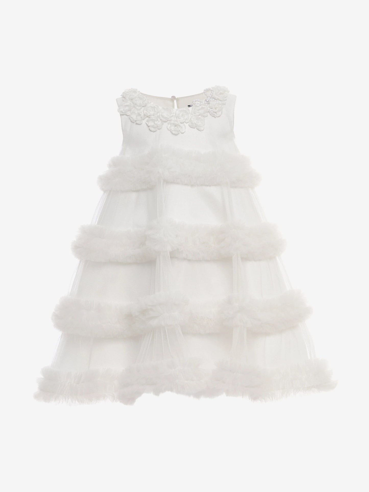 DRESS & Fleur Girls Occasion Dress with Headband in Ivory | QHAUK - QHA UK