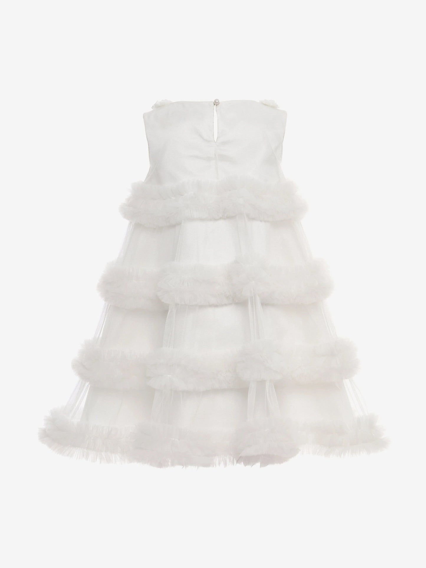 DRESS & Fleur Girls Occasion Dress with Headband in Ivory | QHAUK - QHA UK