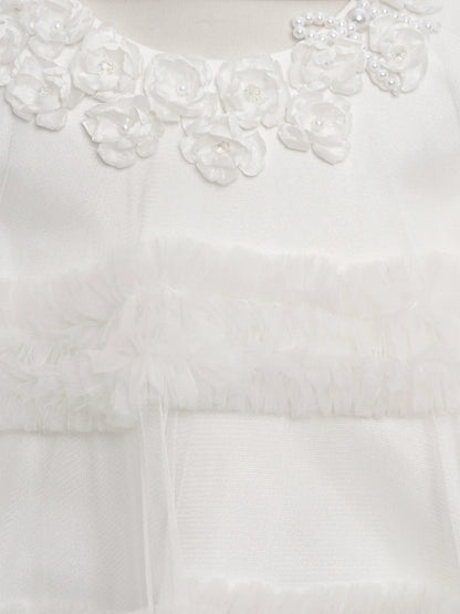DRESS & Fleur Girls Occasion Dress with Headband in Ivory | QHAUK - QHA UK