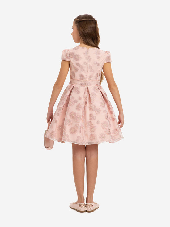 DRESS & Fleur Girls Stylish Dress with Matching Bag in Pink - QHA UK