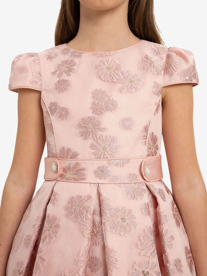 DRESS & Fleur Girls Stylish Dress with Matching Bag in Pink - QHA UK