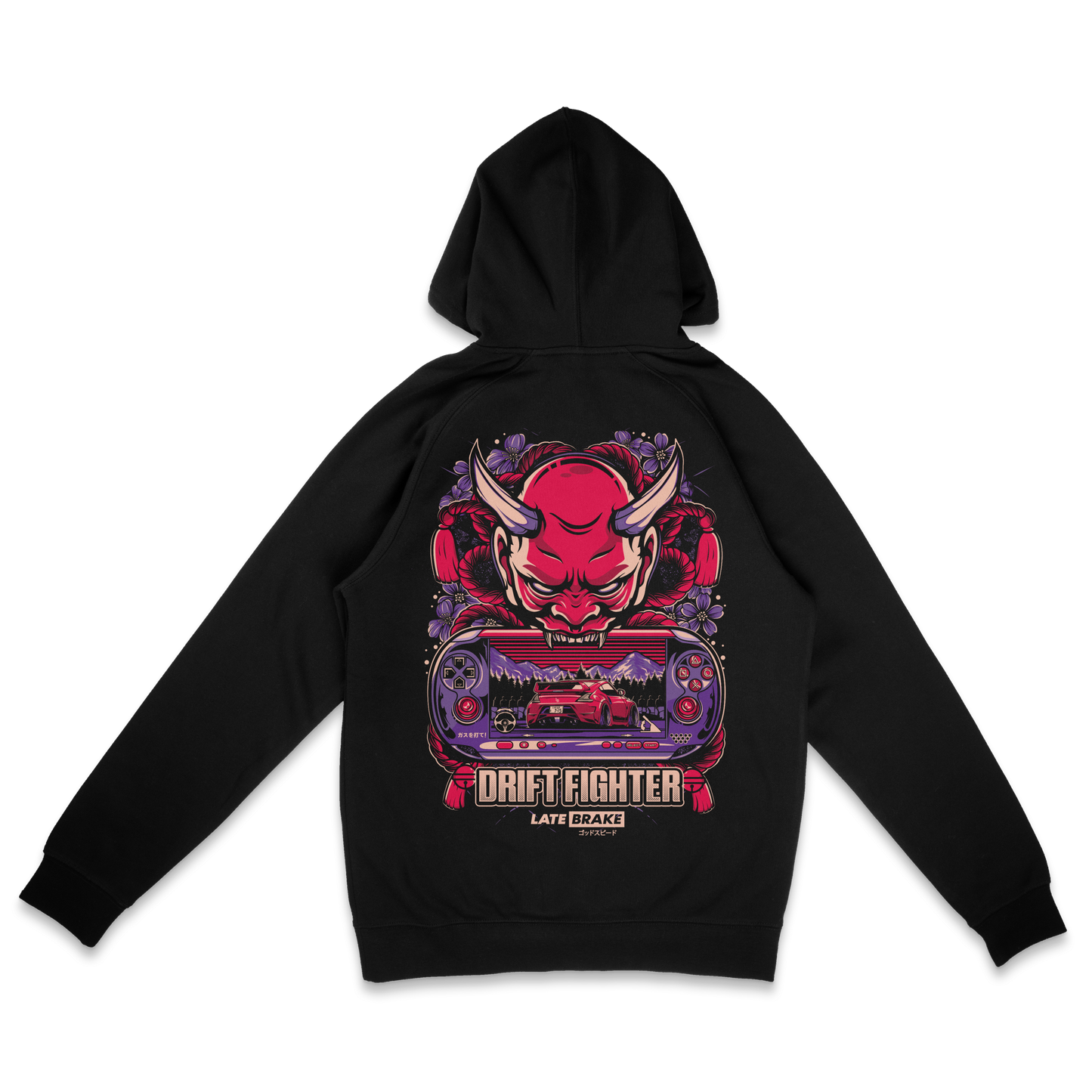 Late Brake Drift Fighter Hoodie T-Shirt Car Enthusiast Tee | Late - QHA UK