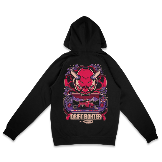 Late Brake Drift Fighter Hoodie T-Shirt Car Enthusiast Tee | Late - QHA UK