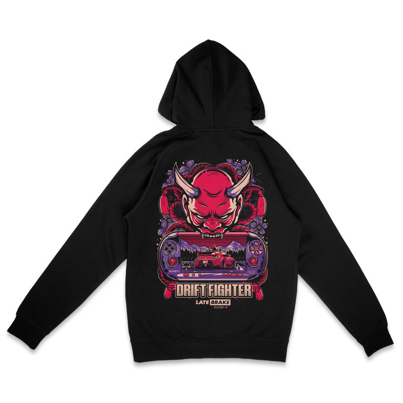 Late Brake Drift Fighter Hoodie T-Shirt Car Enthusiast Tee | Late - QHA UK