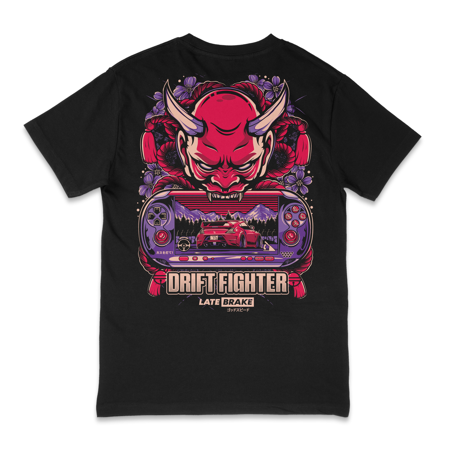 Late Brake Drift Fighter T-Shirt Cotton Car Enthusiast Tee 180gsm | - QHA UK
