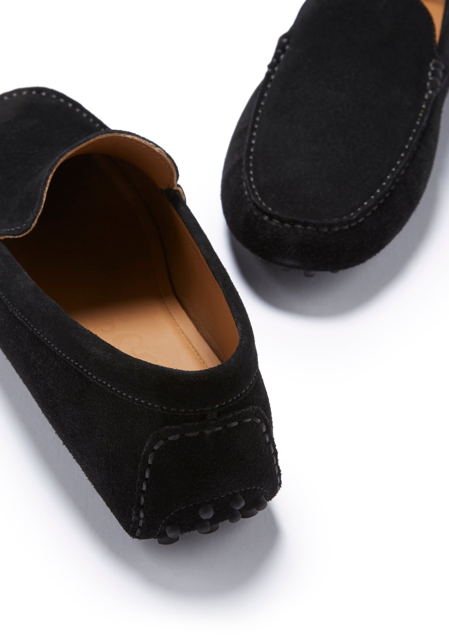 Hugs & Co Mens Driving Loafers Black Suede UK 7-14 - QHA UK