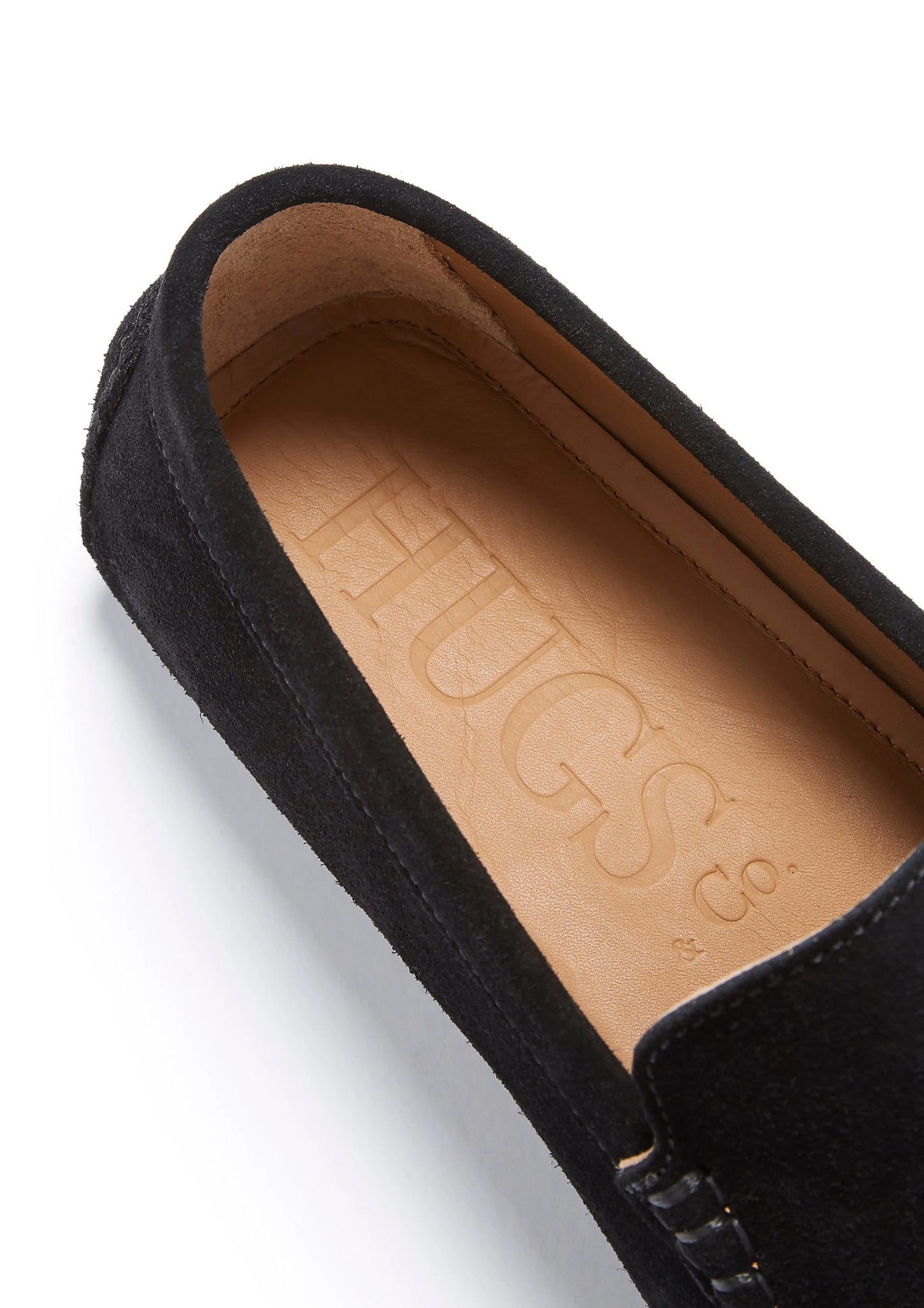 Hugs & Co Mens Driving Loafers Black Suede UK 7-14 - QHA UK