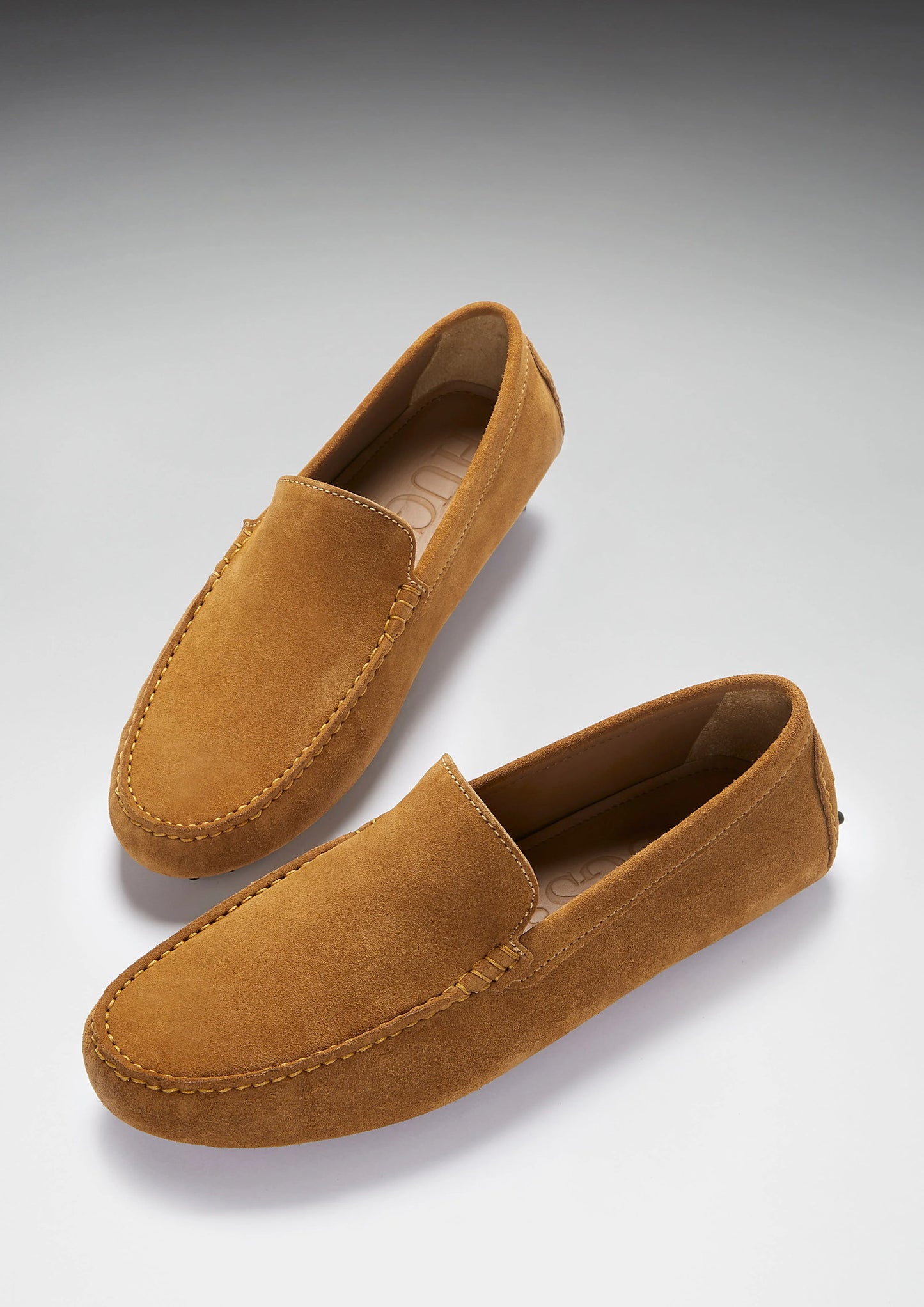 Hugs & Co Mens Driving Loafers Tobacco Suede UK 7-14 - QHA UK