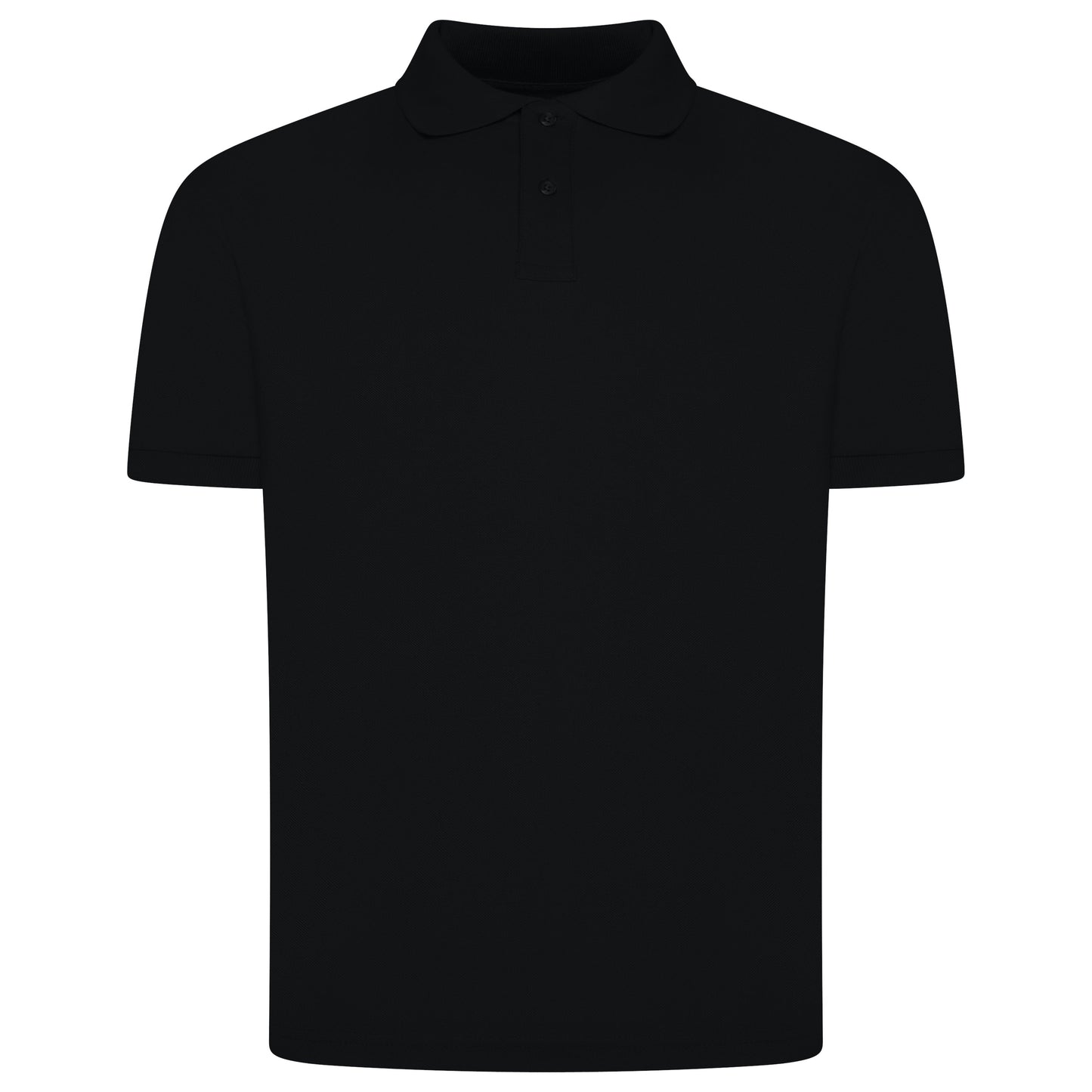 Mens 100% Cotton Polo Shirt Short Sleeve Pique Casual Work Top | Premi - Sleeve Detail - QHA UK