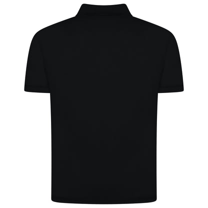 Mens 100% Cotton Polo Shirt Short Sleeve Pique Casual Work Top | Premi - Sleeve Detail - QHA UK
