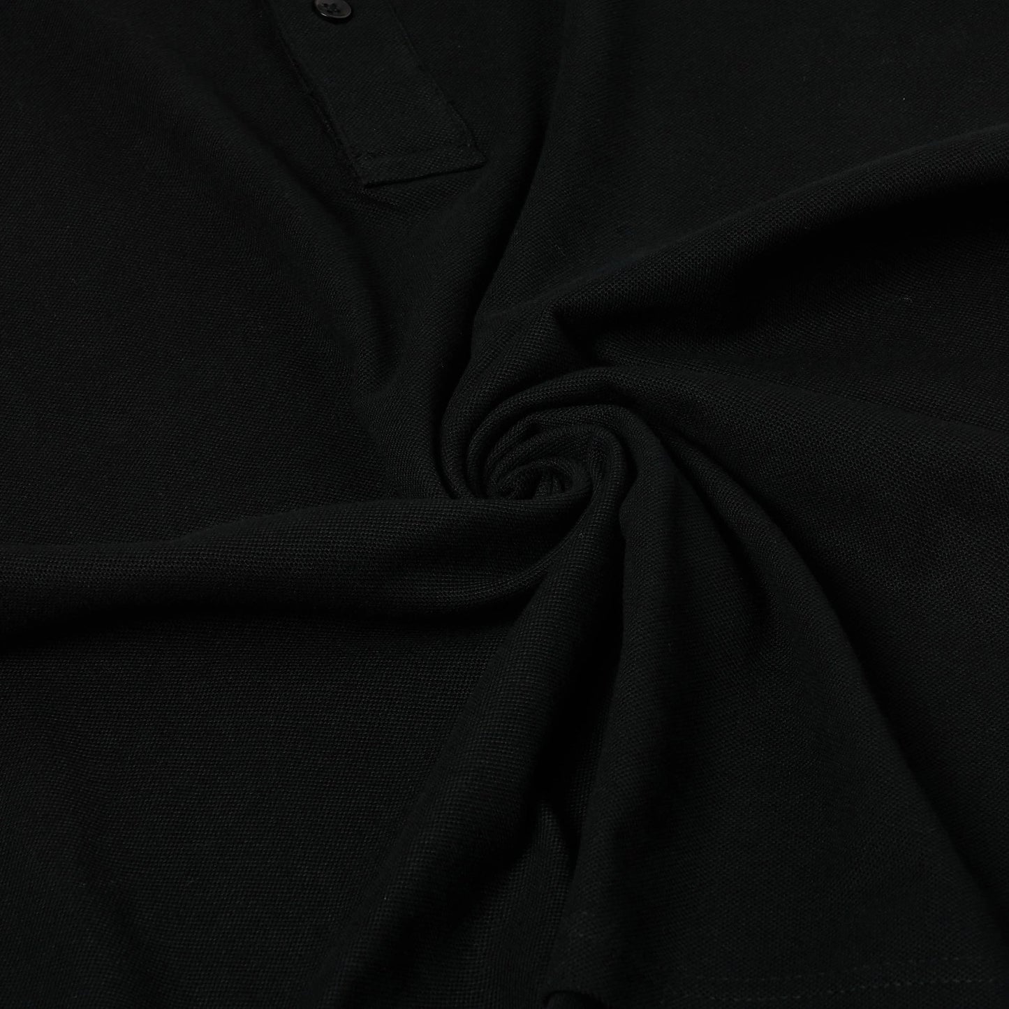 Mens 100% Cotton Polo Shirt Short Sleeve Pique Casual Work Top | Premi - Sleeve Detail - QHA UK