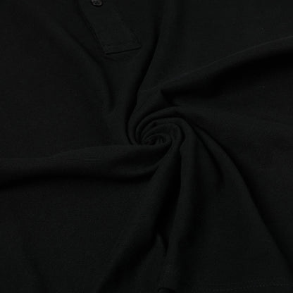 Mens 100% Cotton Polo Shirt Short Sleeve Pique Casual Work Top | Premi - Sleeve Detail - QHA UK