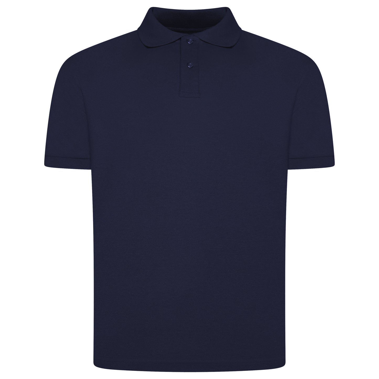 Mens 100% Cotton Polo Shirt Short Sleeve Pique Casual Work Top | Premi - Sleeve Detail - QHA UK