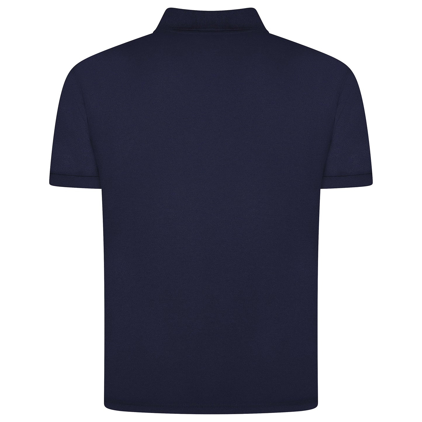 Mens 100% Cotton Polo Shirt Short Sleeve Pique Casual Work Top | Premi - Sleeve Detail - QHA UK