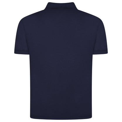 Mens 100% Cotton Polo Shirt Short Sleeve Pique Casual Work Top | Premi - Sleeve Detail - QHA UK