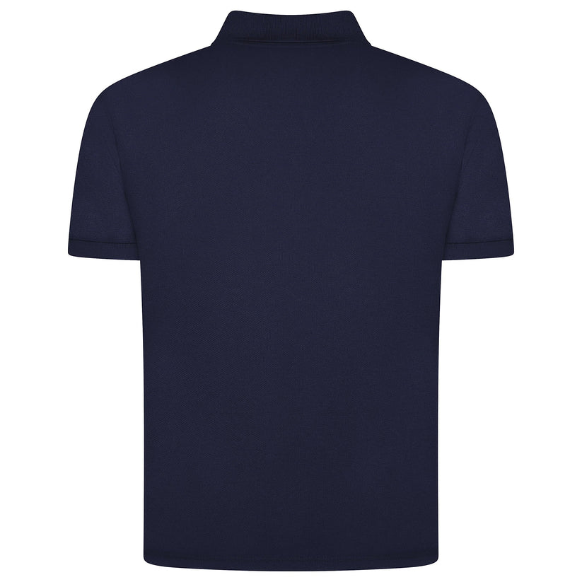 Mens 100% Cotton Polo Shirt Short Sleeve Pique Casual Work Top | Premi - Sleeve Detail - QHA UK