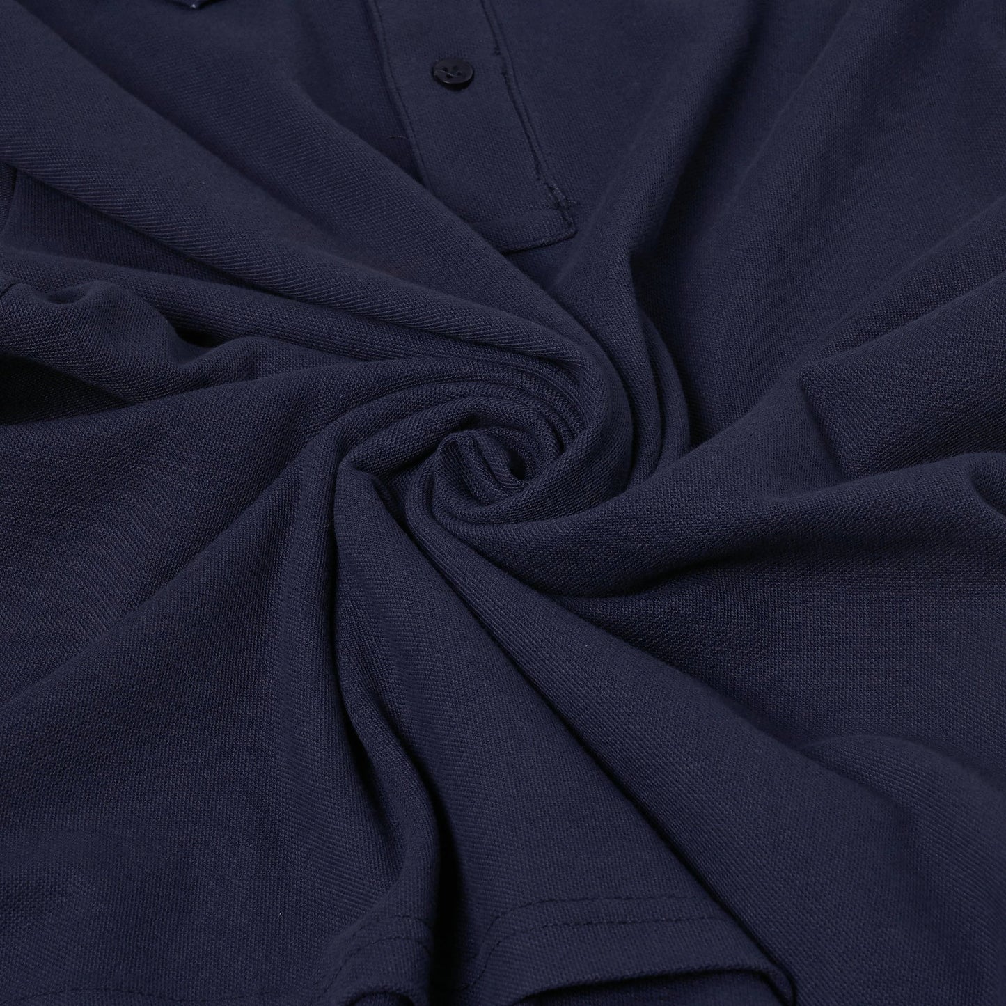 Mens 100% Cotton Polo Shirt Short Sleeve Pique Casual Work Top | Premi - Sleeve Detail - QHA UK