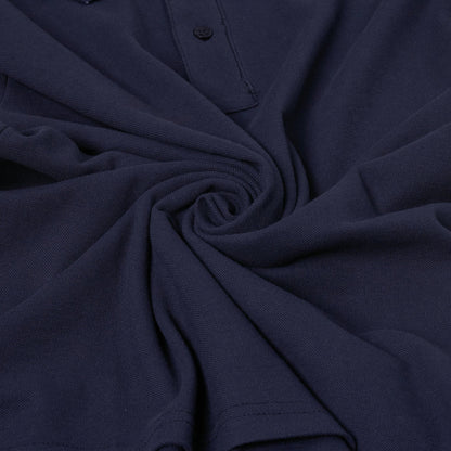 Mens 100% Cotton Polo Shirt Short Sleeve Pique Casual Work Top | Premi - Sleeve Detail - QHA UK