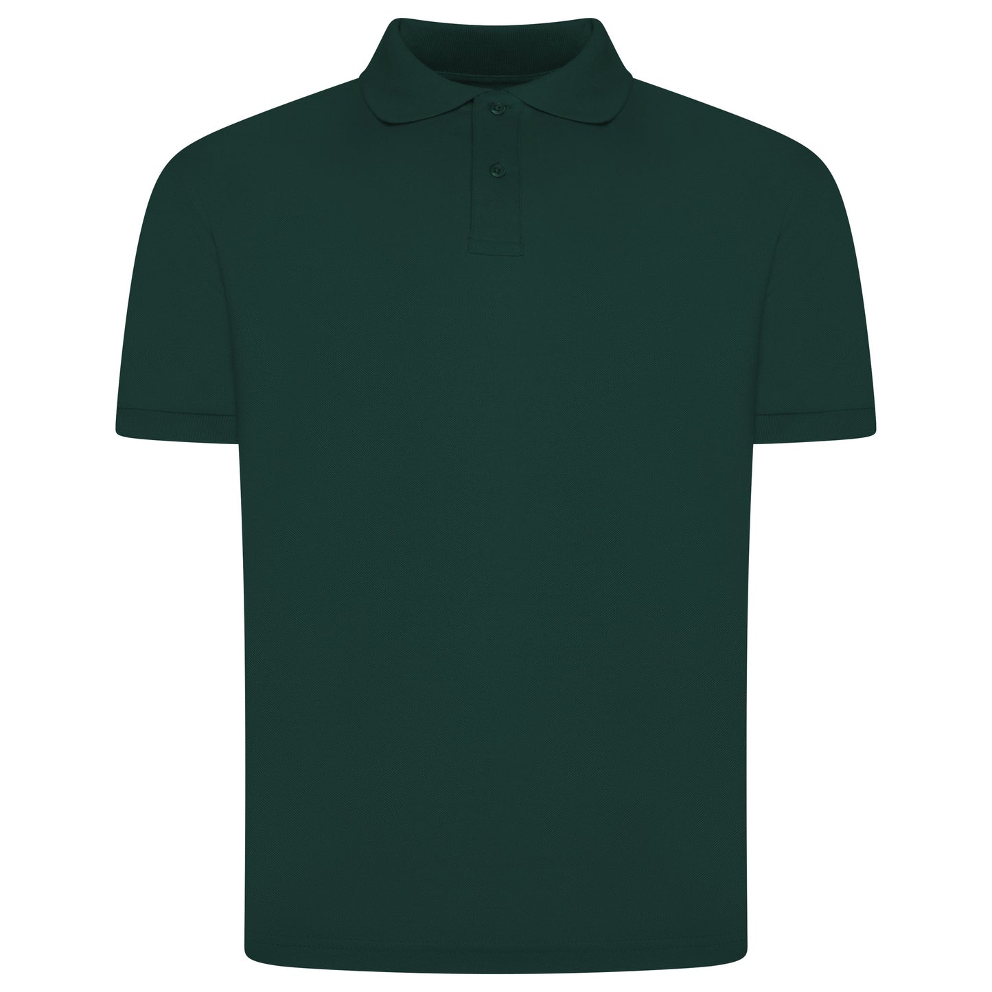 Mens 100% Cotton Polo Shirt Short Sleeve Pique Casual Work Top | Premi - Sleeve Detail - QHA UK