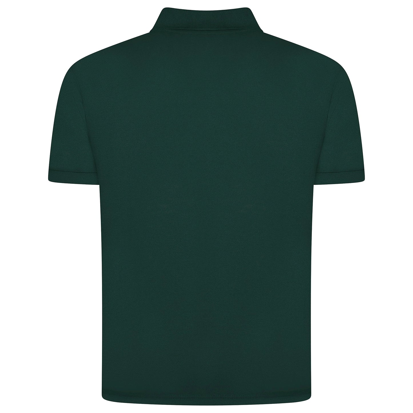 Mens 100% Cotton Polo Shirt Short Sleeve Pique Casual Work Top | Premi - Sleeve Detail - QHA UK