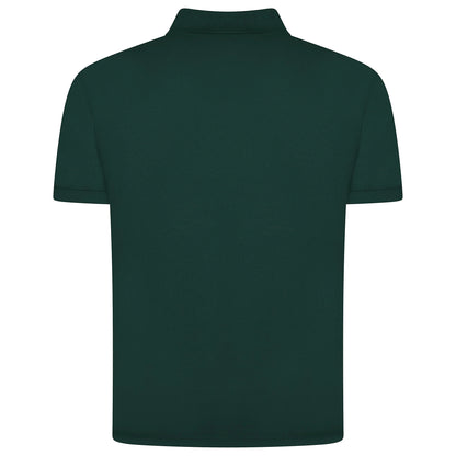 Mens 100% Cotton Polo Shirt Short Sleeve Pique Casual Work Top | Premi - Sleeve Detail - QHA UK
