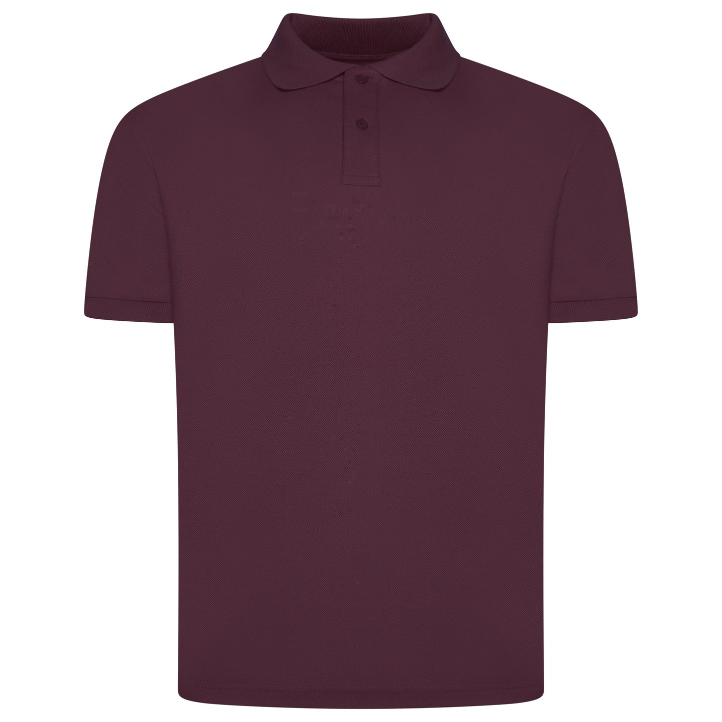 Mens 100% Cotton Polo Shirt Short Sleeve Pique Casual Work Top | Premi - Sleeve Detail - QHA UK