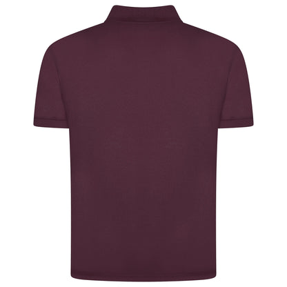 Mens 100% Cotton Polo Shirt Short Sleeve Pique Casual Work Top | Premi - Sleeve Detail - QHA UK