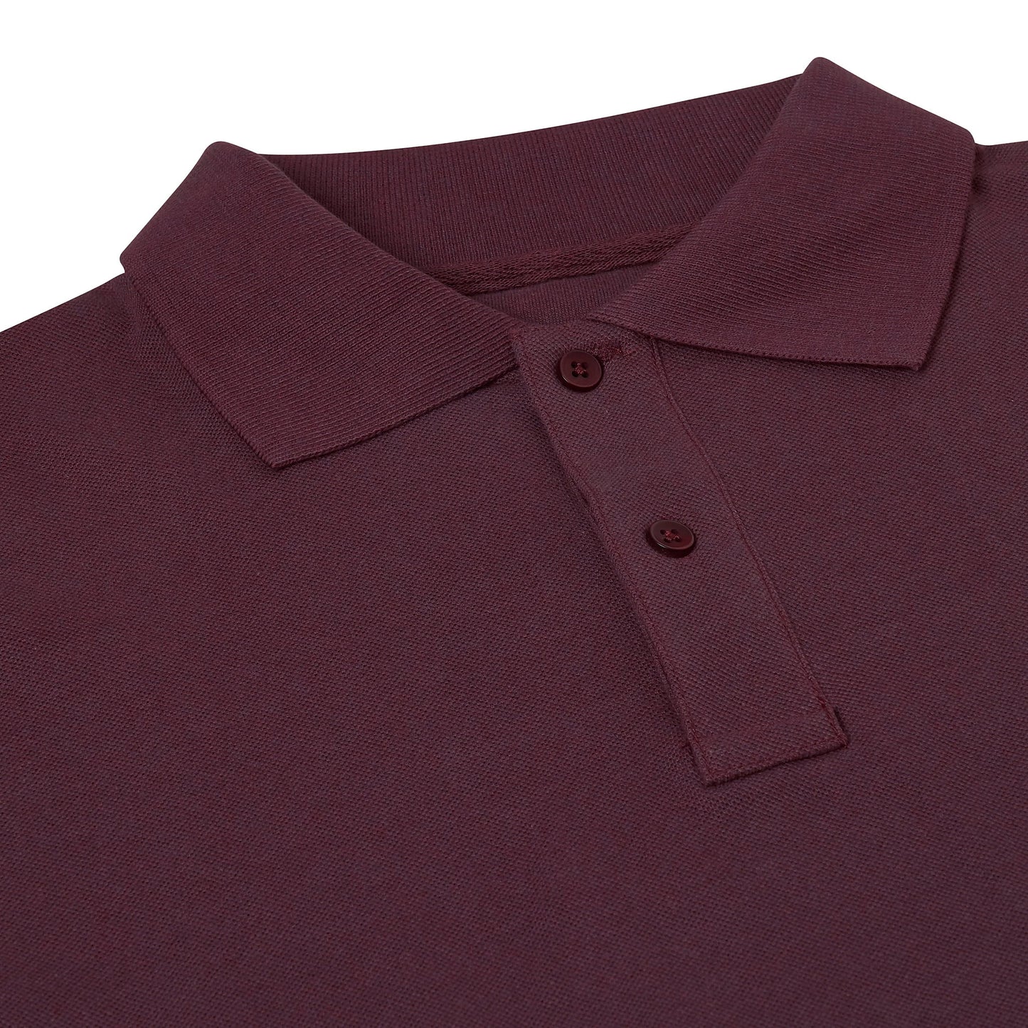 Mens 100% Cotton Polo Shirt Short Sleeve Pique Casual Work Top | Premi - Sleeve Detail - QHA UK