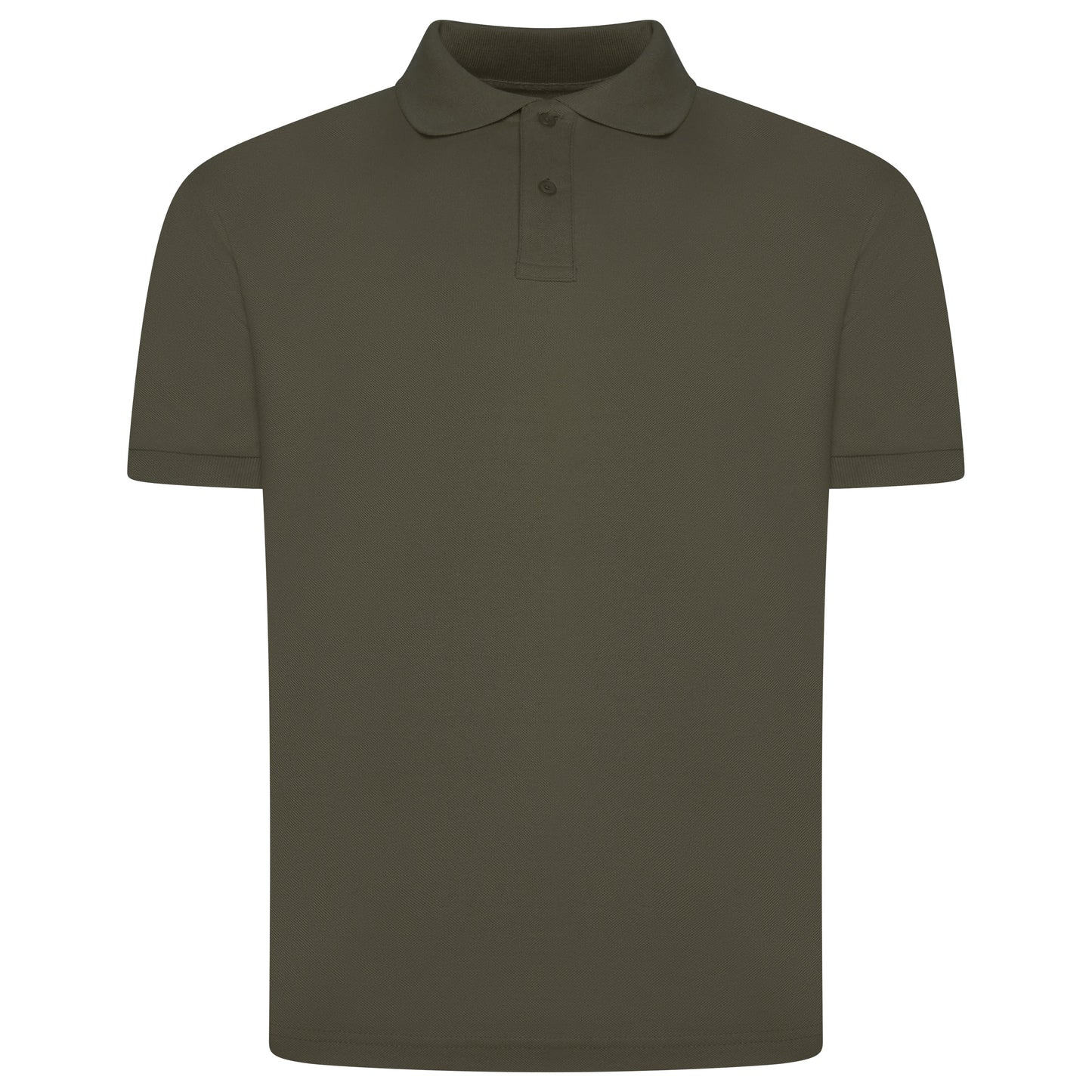 Mens 100% Cotton Polo Shirt Short Sleeve Pique Casual Work Top | Premi - Sleeve Detail - QHA UK