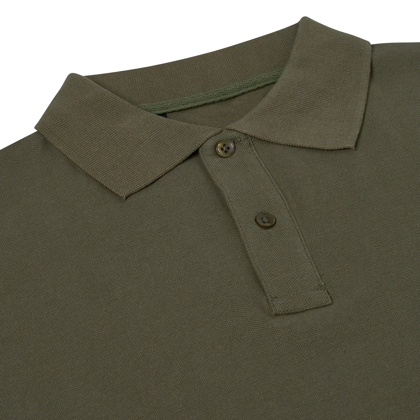 Mens 100% Cotton Polo Shirt Short Sleeve Pique Casual Work Top | Premi - Sleeve Detail - QHA UK