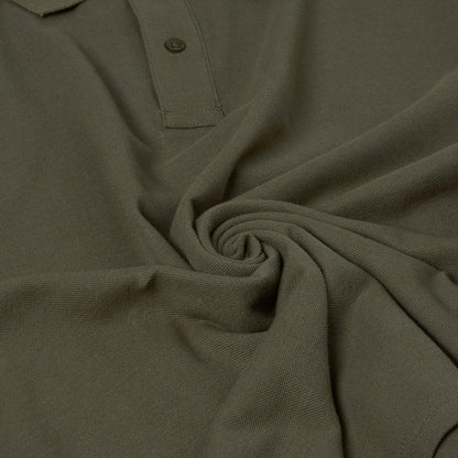 Mens 100% Cotton Polo Shirt Short Sleeve Pique Casual Work Top | Premi - Sleeve Detail - QHA UK