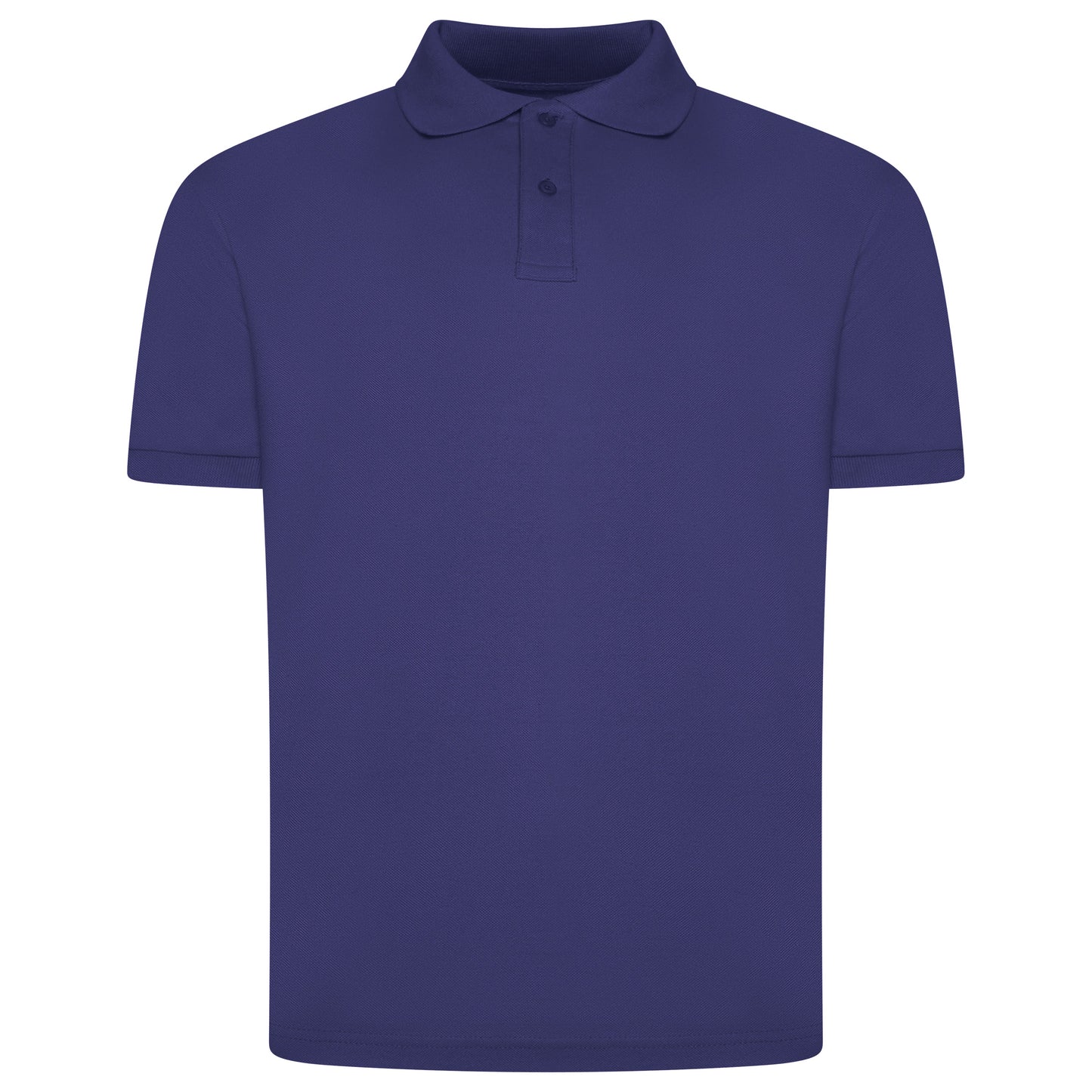 Mens 100% Cotton Polo Shirt Short Sleeve Pique Casual Work Top | Premi - Sleeve Detail - QHA UK