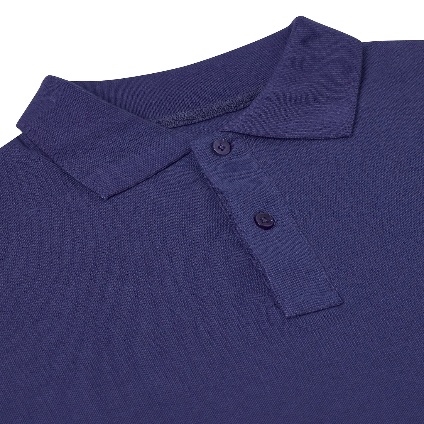 Mens 100% Cotton Polo Shirt Short Sleeve Pique Casual Work Top | Premi - Sleeve Detail - QHA UK