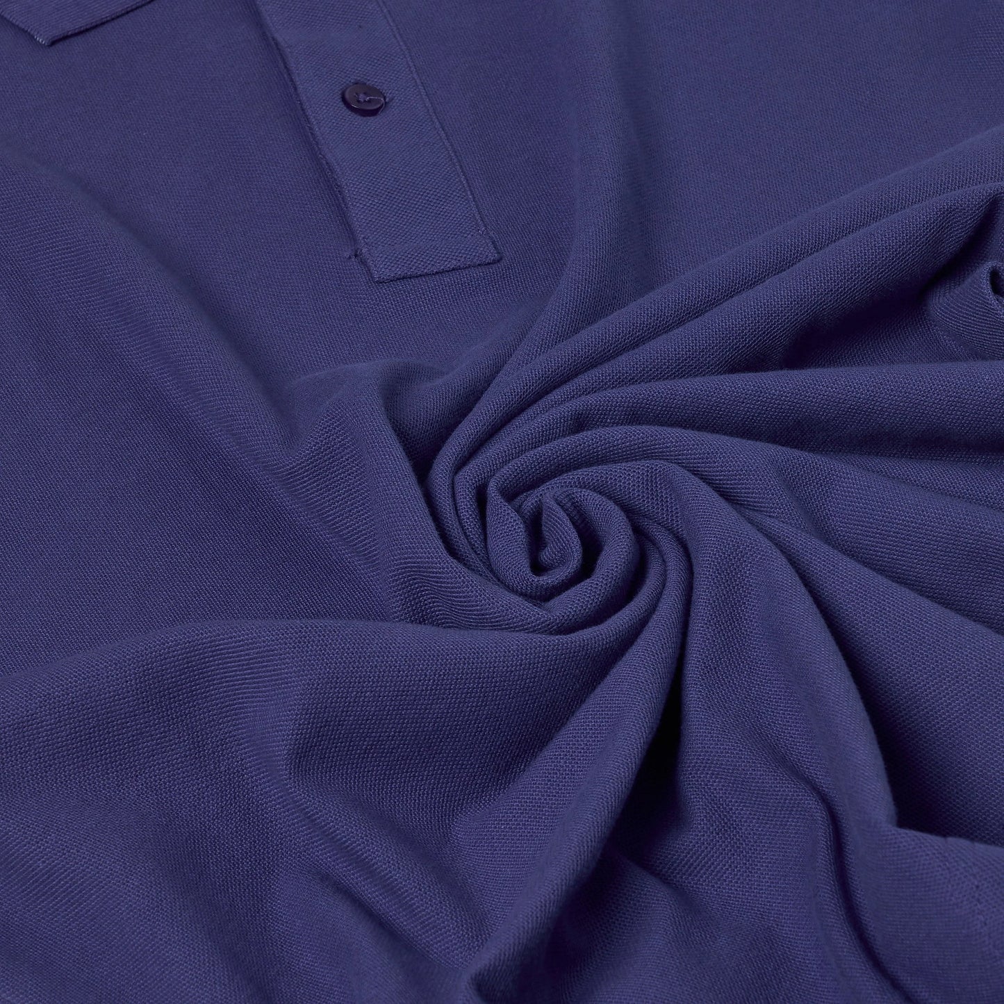 Mens 100% Cotton Polo Shirt Short Sleeve Pique Casual Work Top | Premi - Sleeve Detail - QHA UK