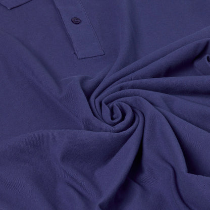 Mens 100% Cotton Polo Shirt Short Sleeve Pique Casual Work Top | Premi - Sleeve Detail - QHA UK