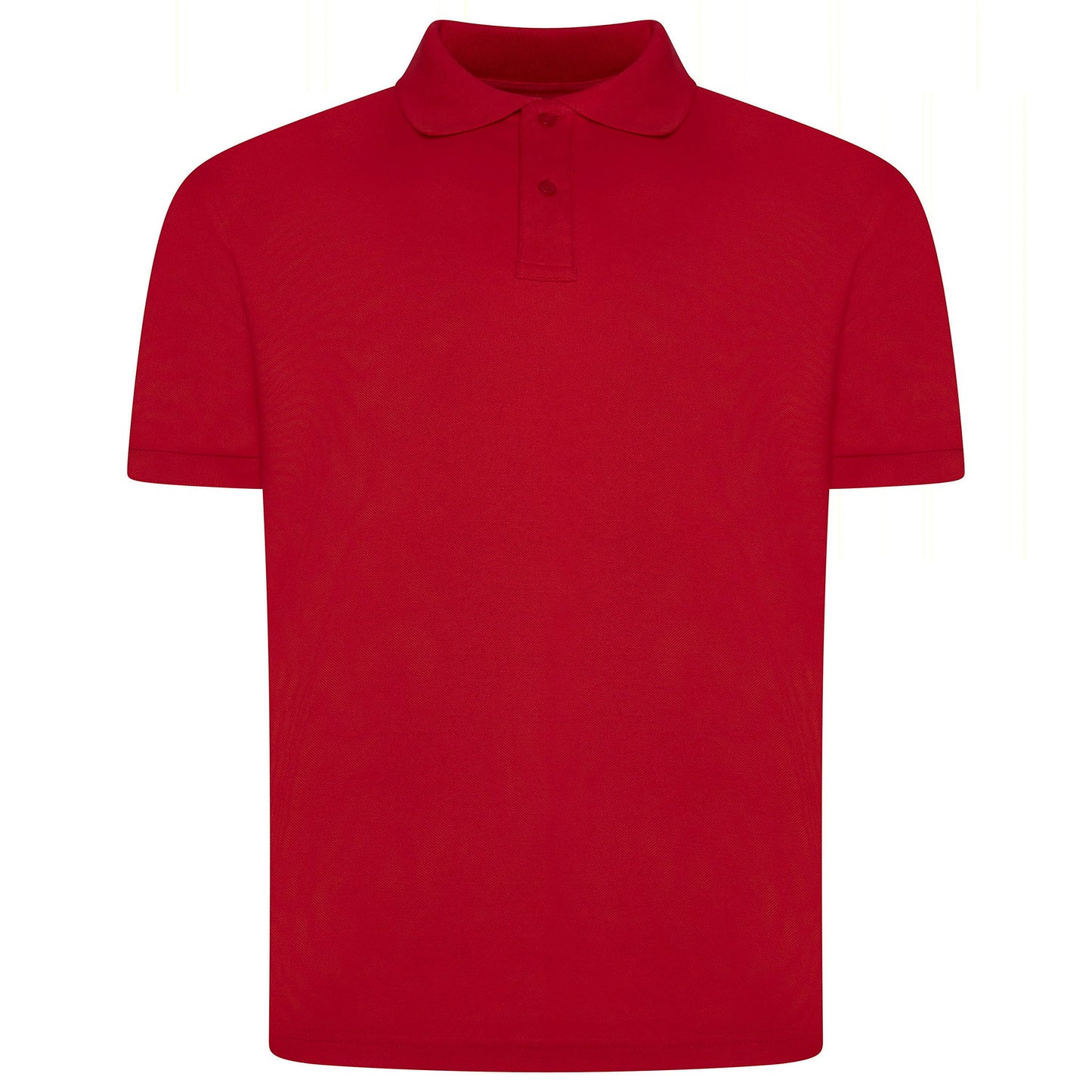 Mens 100% Cotton Polo Shirt Short Sleeve Pique Casual Work Top | Premi - Sleeve Detail - QHA UK