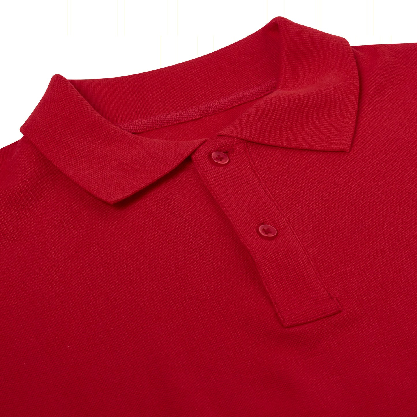 Mens 100% Cotton Polo Shirt Short Sleeve Pique Casual Work Top | Premi - Sleeve Detail - QHA UK