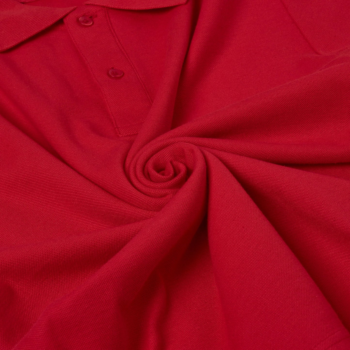 Mens 100% Cotton Polo Shirt Short Sleeve Pique Casual Work Top | Premi - Sleeve Detail - QHA UK