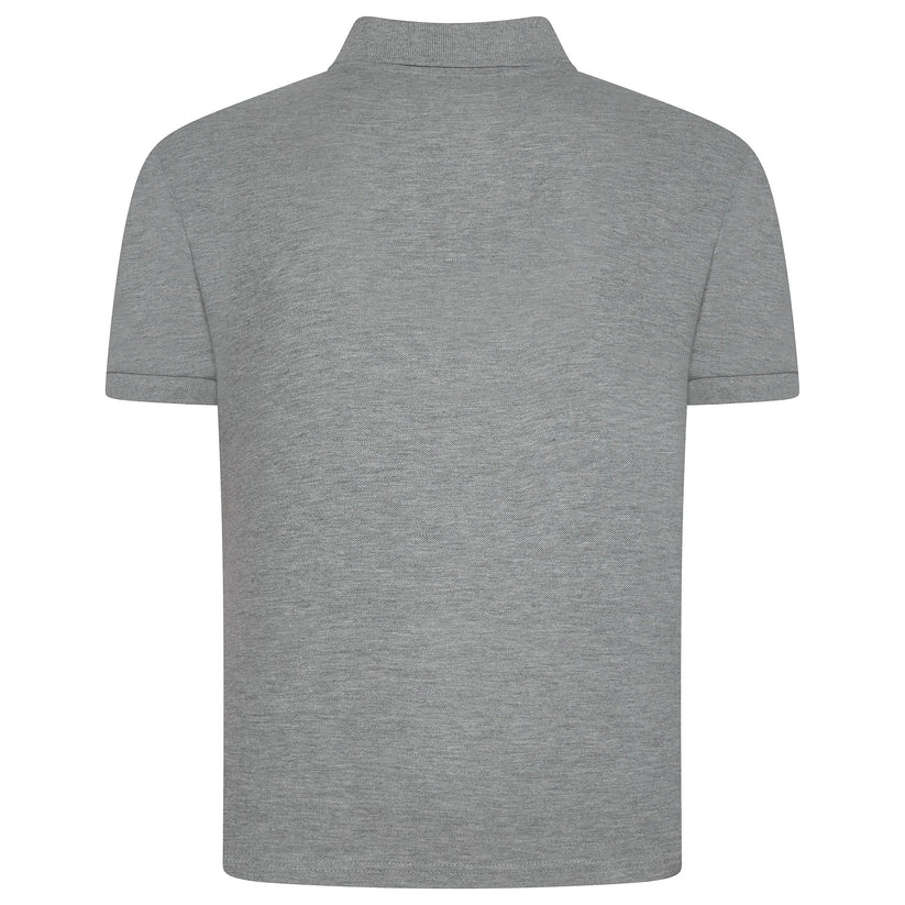 Mens 100% Cotton Polo Shirt Short Sleeve Pique Casual Work Top | Premi - Sleeve Detail - QHA UK