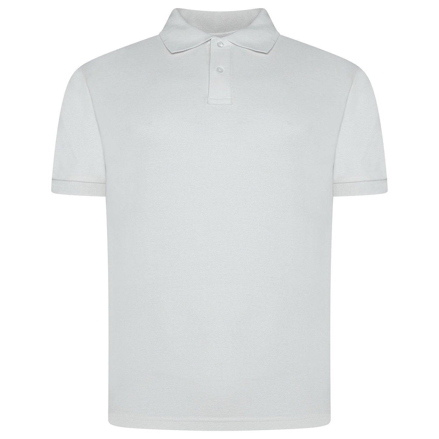 Mens 100% Cotton Polo Shirt Short Sleeve Pique Casual Work Top | Premi - Sleeve Detail - QHA UK
