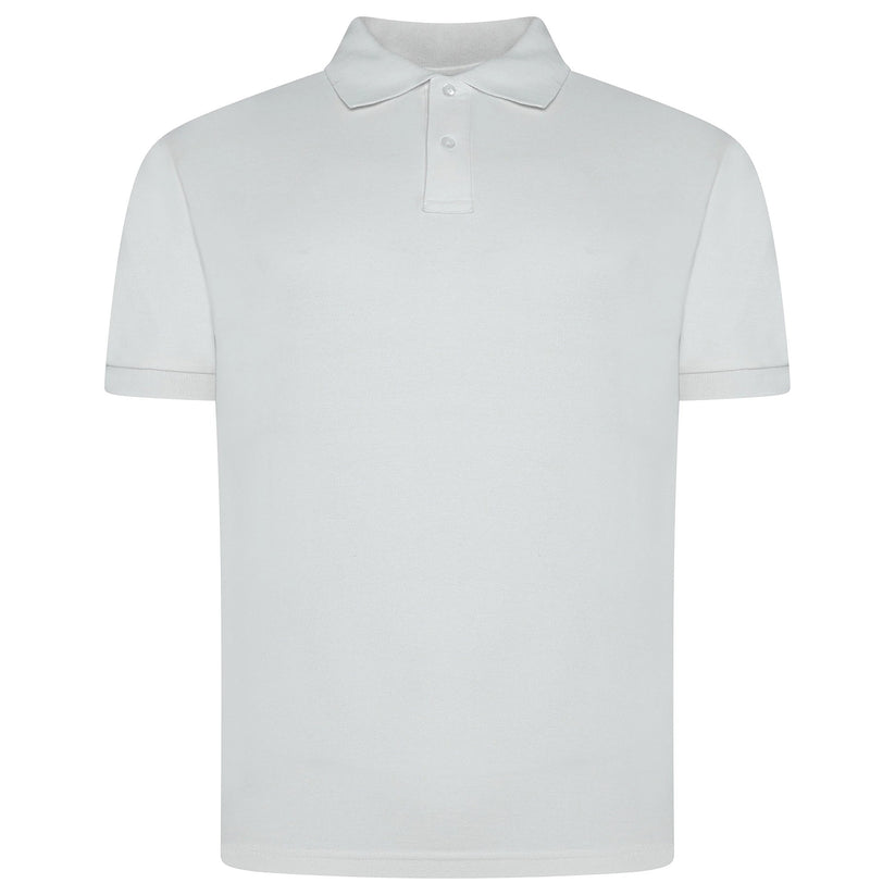 Mens 100% Cotton Polo Shirt Short Sleeve Pique Casual Work Top | Premi - Sleeve Detail - QHA UK