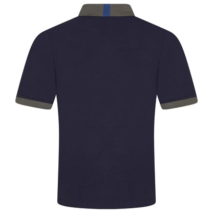 Mens Cotton Polo Shirt Contrast Collar Pique Casual T-Shirt S-2XL UK | - Collar Detail - QHA UK