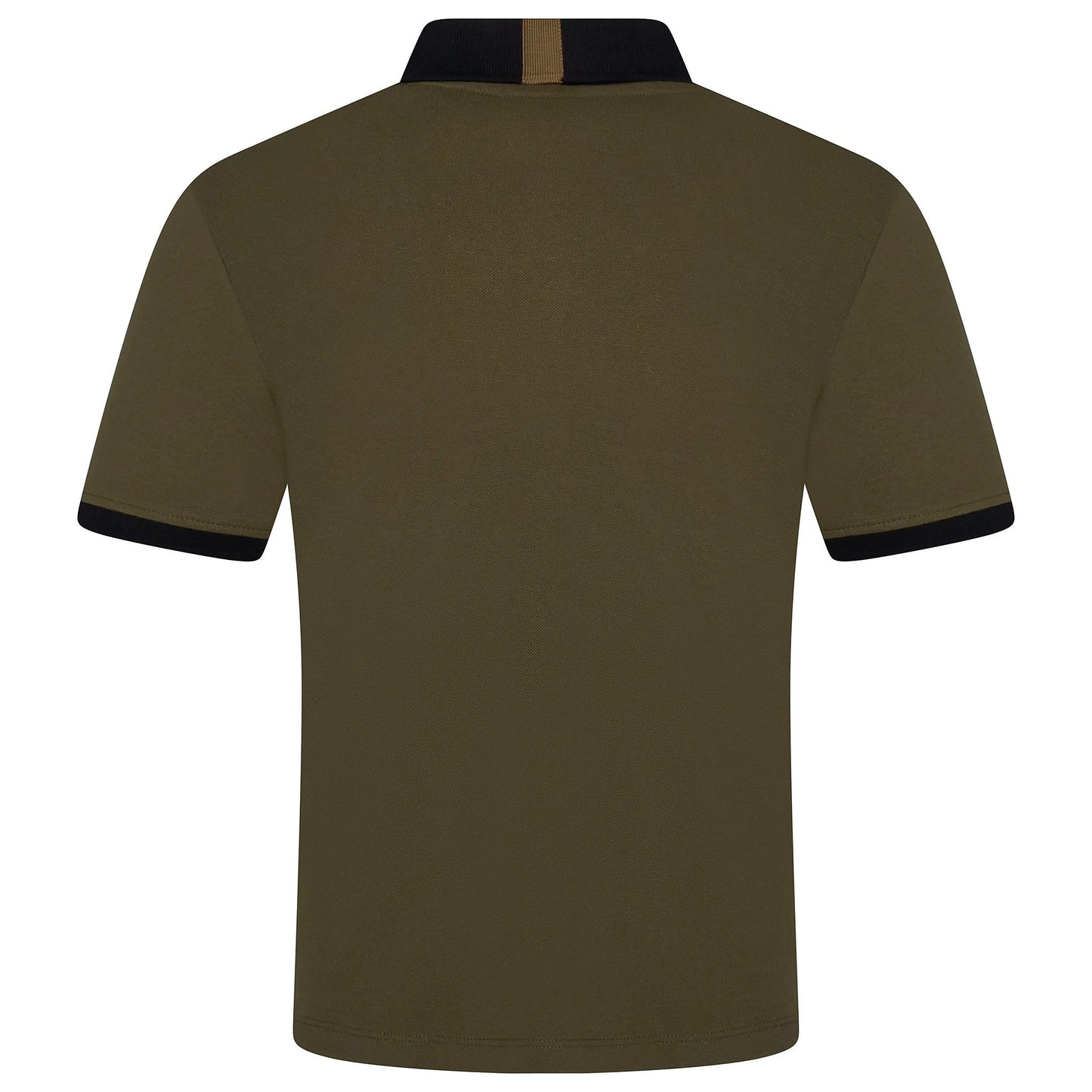Mens Cotton Polo Shirt Contrast Collar Pique Casual T-Shirt S-2XL UK | - Collar Detail - QHA UK