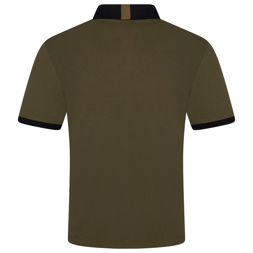 Mens Cotton Polo Shirt Contrast Collar Pique Casual T-Shirt S-2XL UK | - Collar Detail - QHA UK