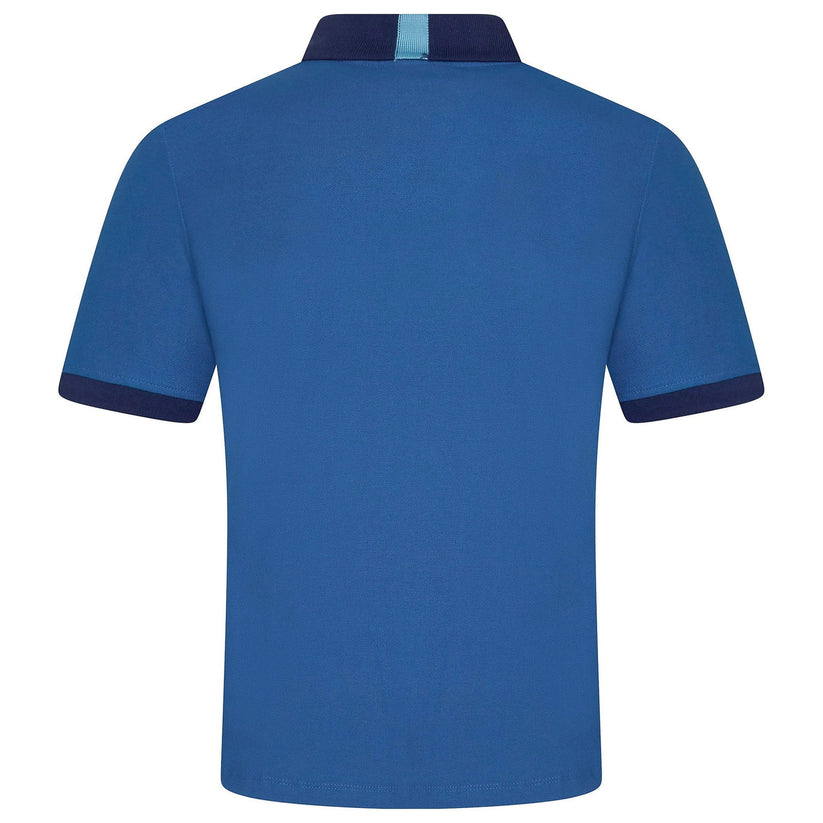 Mens Cotton Polo Shirt Contrast Collar Pique Casual T-Shirt S-2XL UK | - Collar Detail - QHA UK