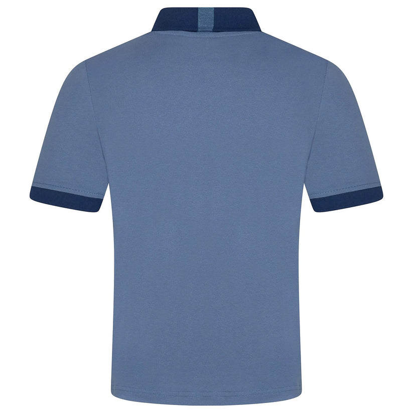 Mens Cotton Polo Shirt Contrast Collar Pique Casual T-Shirt S-2XL UK | - Collar Detail - QHA UK