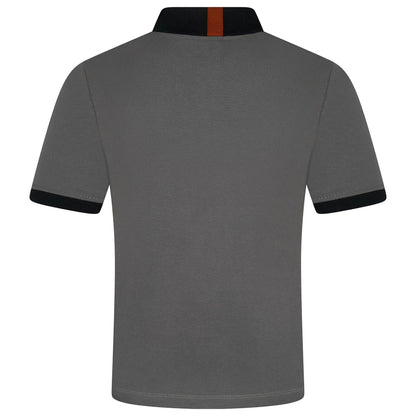 Mens Cotton Polo Shirt Contrast Collar Pique Casual T-Shirt S-2XL UK | - Collar Detail - QHA UK