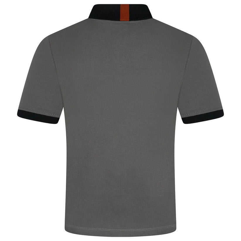 Mens Cotton Polo Shirt Contrast Collar Pique Casual T-Shirt S-2XL UK | - Collar Detail - QHA UK